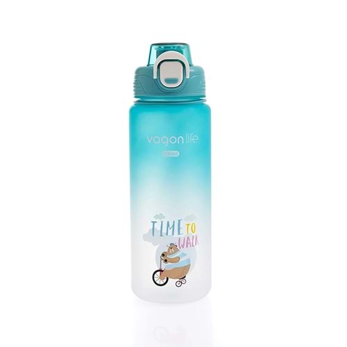 Vagonlife 800 ml Plastik Su Matarası Yeşil VGN-2352