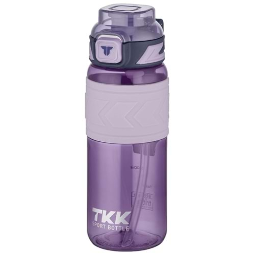 VagonLife Tkk 600 ml Plastik Su Matarası Krem T-1025 Mor