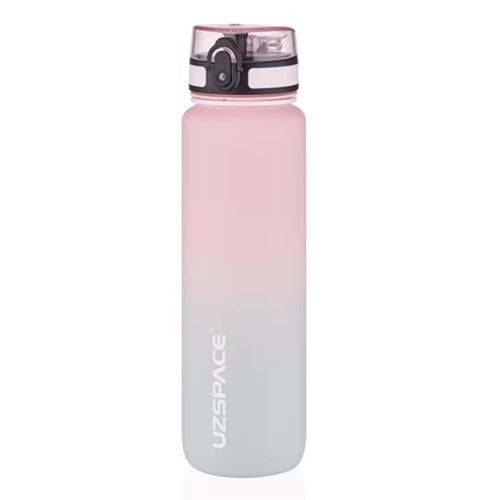 Uzspace 1000 ml Tritan Su Matarası 3038 Pink-Grey