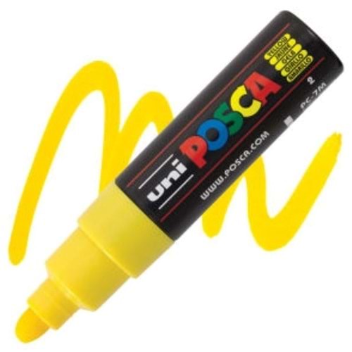 Uni Posca Akrilik Marker Pc-7m / 4.5-5.5 mm Sarı