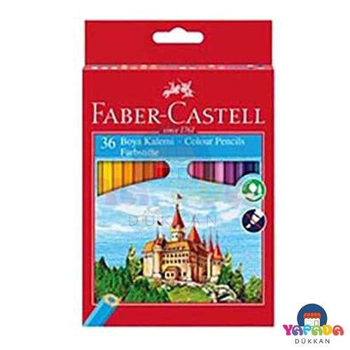 Faber-Castell 5171000010 36 Renk Tam Boy FSC Karton Kutu Kuru Boya Kalemi Seti