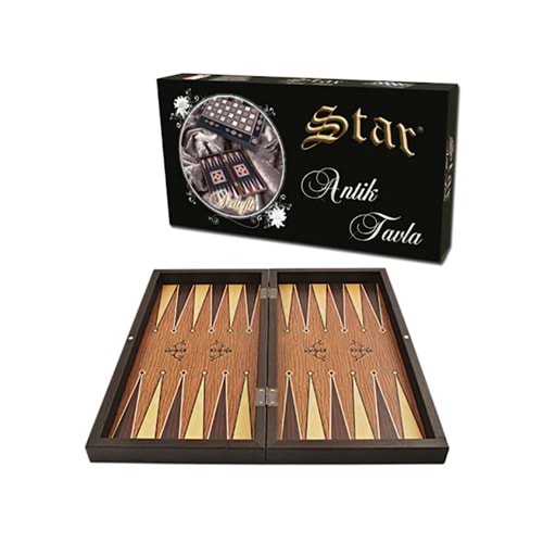 Star Polyester Antik Meşe Tavla Takımı 1021347