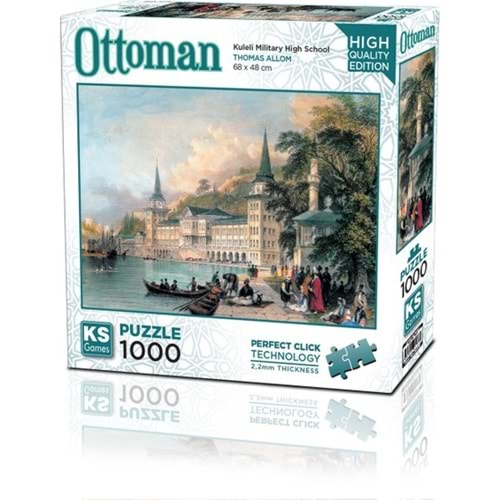KS Games 1000 Parça Kuleli Askeri Kışlası Puzzle