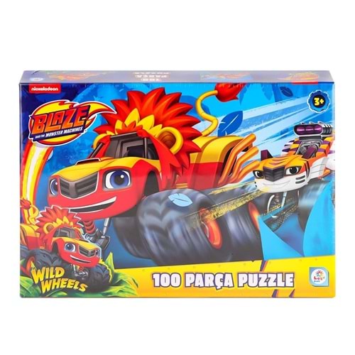 Laço Kids 100 Parça Blaze Monster Machines Puzzle