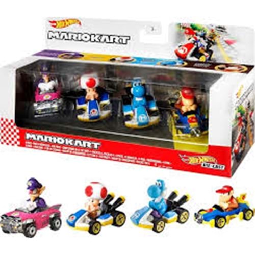 Hot Wheels Mario Kart 4 Pack D Set
