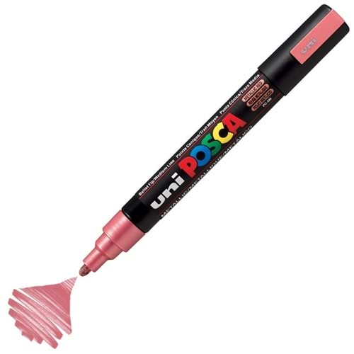 Uni Posca PC-5M Boyama Markörü 1.8-2.5 mm Metalik Kırmızı