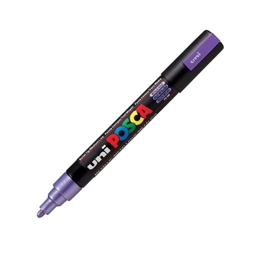 Uni Posca PC-5M Boyama Markörü 1.8-2.5 mm Metalik Mor