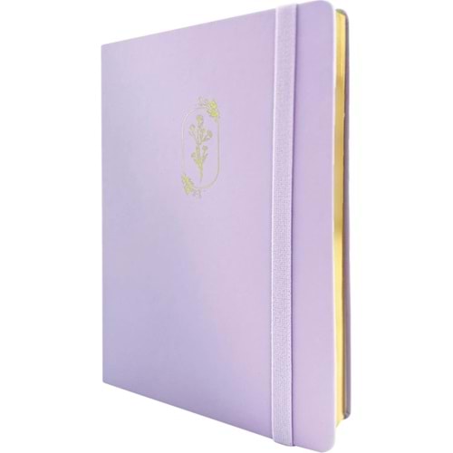 Victoria'S Journals Bujo Defter Vegan Deri 96 Yp. Çizgili Lila