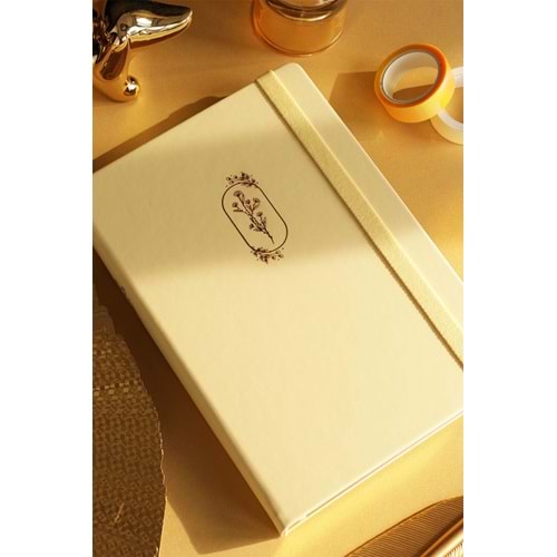 Victoria'S Journals Bujo Defter Vegan Deri 96 Yp. Açık Sarı