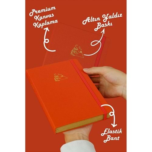 Victoria'S Journals Bujo Kraft Defter Keten 96 Yp. Turuncu