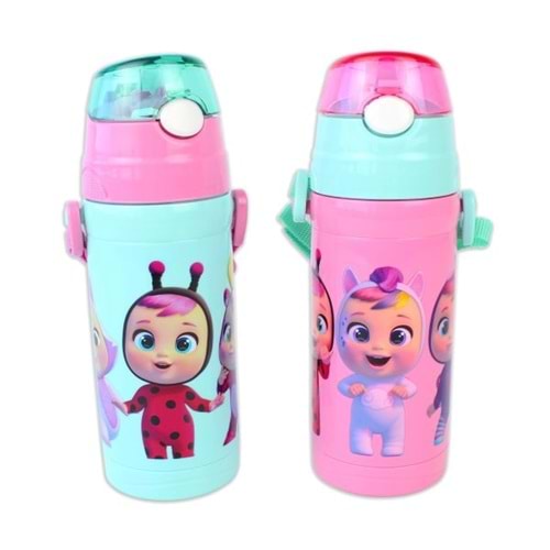 Cry Baby Cry-4878 Plastik Matara-500 Ml Çok Renkli