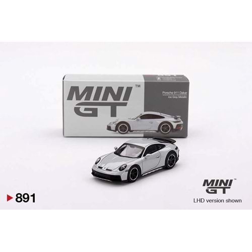 Mini GT 1/64 Porsche 911 Dakar Ice Gray Metallic