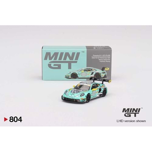 Mini GT 1/64 Porsche 911 GT3 R HubAuto Racing 2023 FIA GT World Cup 70th Macau Grand Prix