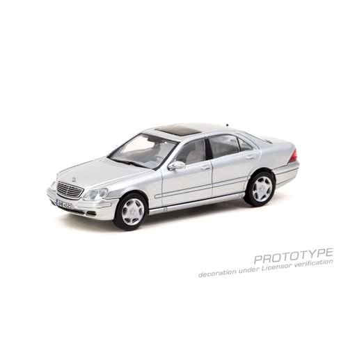 Tarmac Works Mercedes-Benz S-Class Brilliant Silver Metallic - GLOBAL64 T64G-072-SL