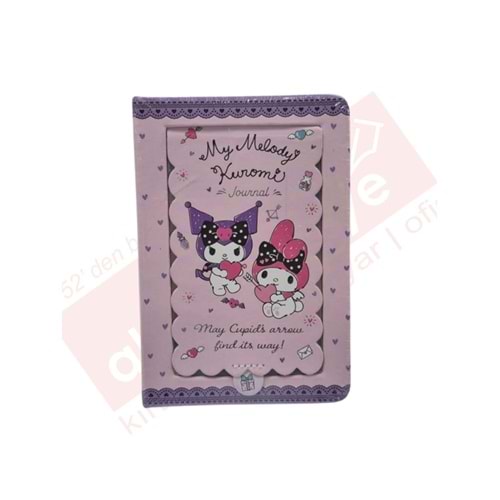 Victoria's Journals Kuromi Aynalı Sert Kapaklı Günlük. A6 .100 gr. 192 sf. Renkli sflar. 12 li Displey