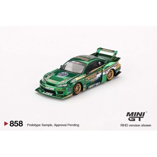 MINI GT No.858 Nissan LB-Super Silhouette S15 SILVIA LBWK 2024 Fausto Racing MGT00858