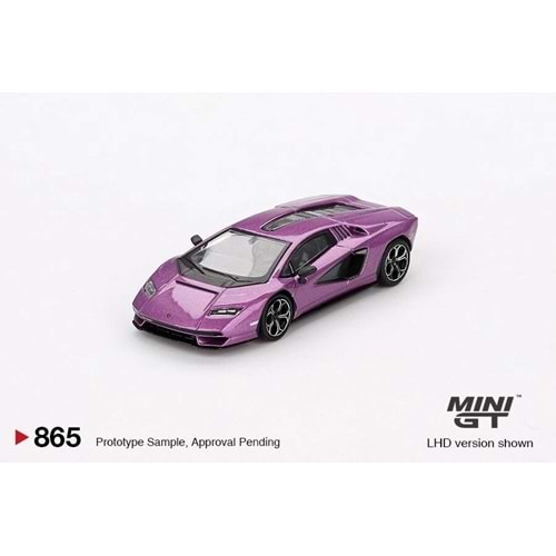 Mini GT #865 1/64 Lamborghini Countach LPI 800-4 Viola 30th Model