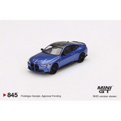 Mini GT #845 1/64 BMW M4 Competition (G82) Portimao Blue RHD Model