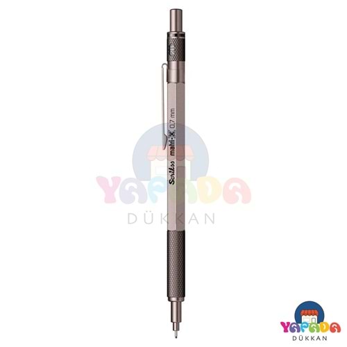Scrikss Matri-X Mekanik Kurşun Kalem 0.7 mm Metalik Gri