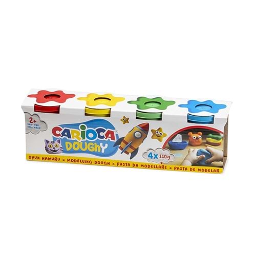 Carioca Oyun Hamuru 4 Renk x 110 gr.