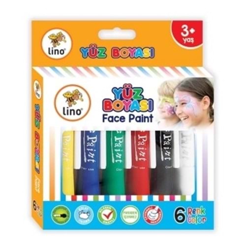 Lino Yüz Boyası 6'Lı Yıkanabilir Ln-901