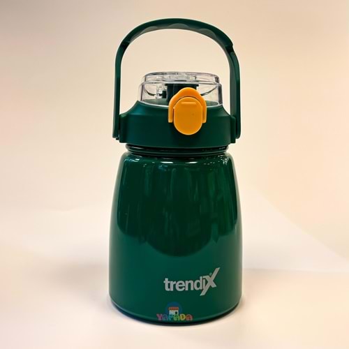 Trendix Çelik İçli Termos Matara 850 Ml.Yeşil