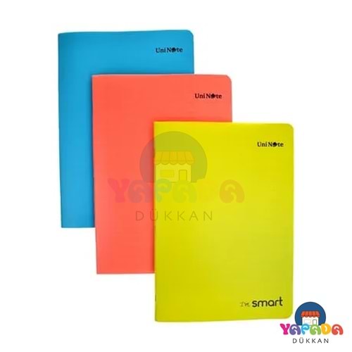 Çınar I'm Smart PP Kapak Dikişli A4 40 Yaprak Kareli Defter Karma Desen 75952