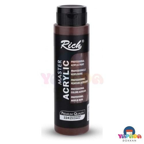 Rich Master 01958 500 ml Kahverengi Su Bazlı Akrilik Boya