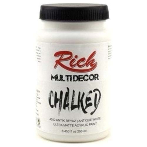 Rich Multi Decor Chalked Akrilik Boya 250 cc. 4502 Antik Beyaz