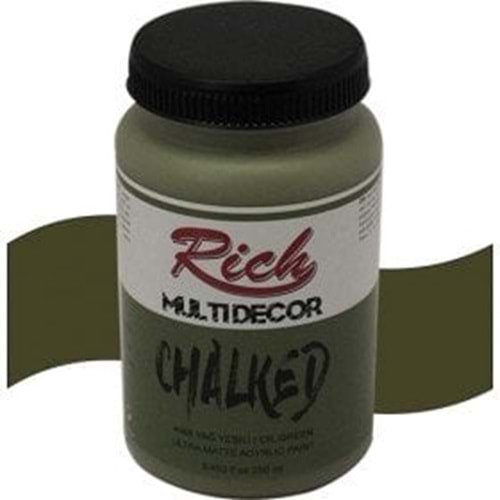 Rich Multi Decor Chalked Akrilik Boya 250 cc. 4568 - YAĞ YEŞİLİ