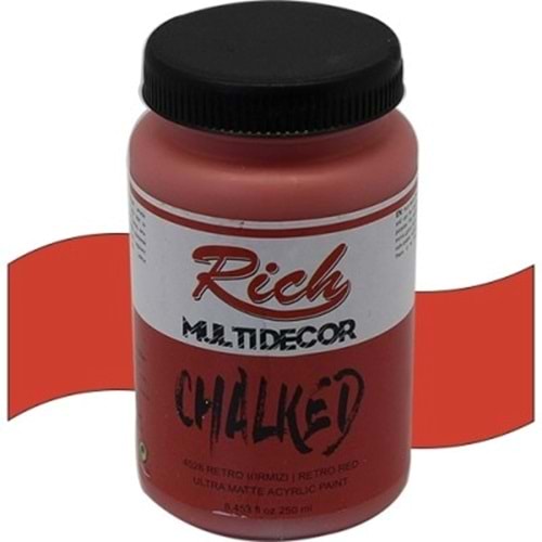 Rich Multi Decor Chalked Akrilik Boya 250 cc. 4528 RETRO KIRMIZI