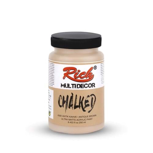 Rich Multi Decor Chalked Akrilik Boya 250 cc. 4582 ANTİK KAHVE