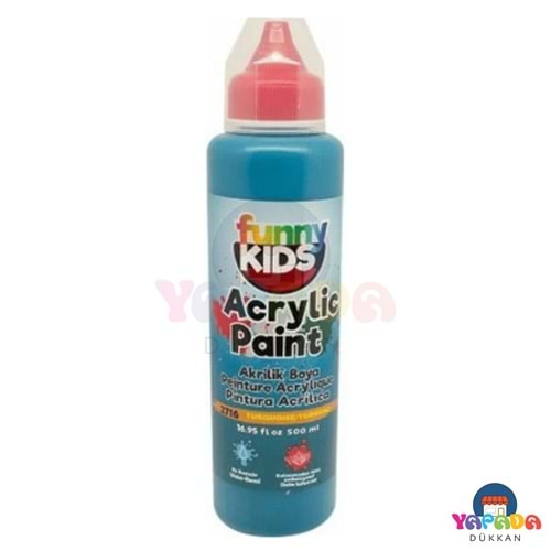 Rich Funny Kids 2716 500 ml Turkuaz Su Bazlı Akrilik Boya