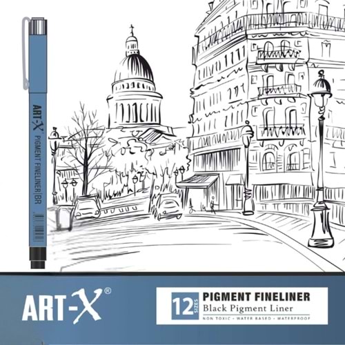 Rich Art-X Pigment Fineliner Set of 12