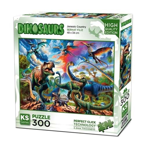 Ks Games 300 Parça Jurassic Country - Ks Games Puzzle