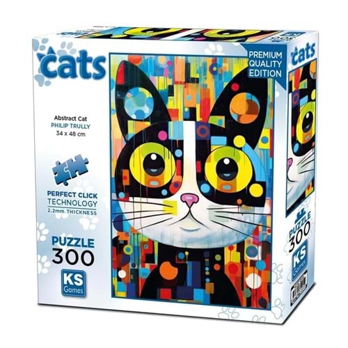 Ks Games 300 Parça Abstract Kedi Puzzle