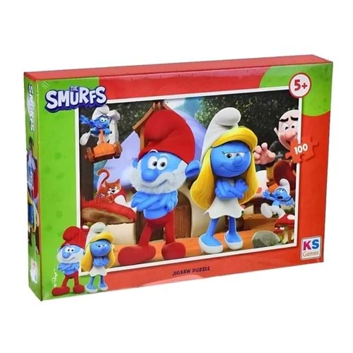 Ks Games Smurf 100 Parça Puzzle - Ks Games Puzzle