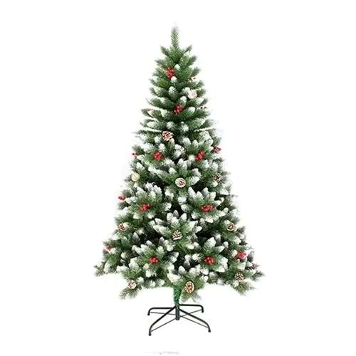 Yılbaşı Çam Ağacı 150 cm 468 Dallı İthal Kozalak Kar Detaylı