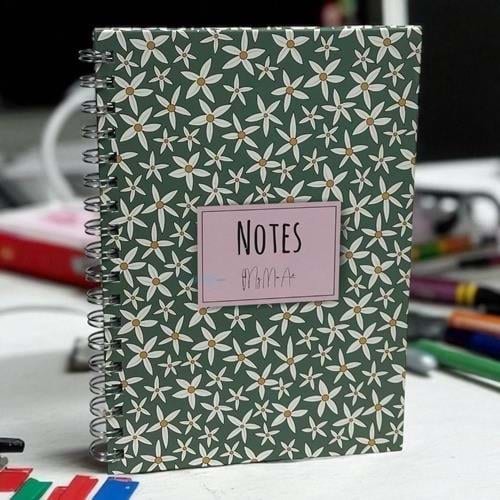 DENDEN My Mia Art Starflower Maxi Sert Kapak Spiralli Defter