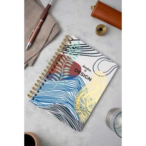 Denden Redactar Beyaz 17x24 Defter Spiralli 224 Sayfa Sert Kapak