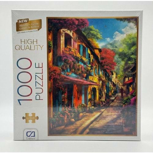 CA Games 1000 Parça Renkli Evler Puzzle
