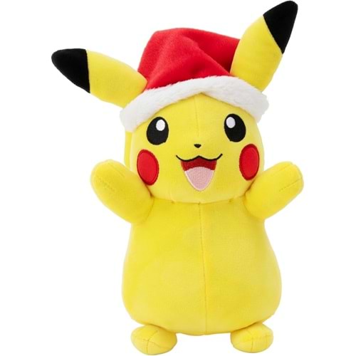 Pokemon Noel Şapkalı Pikachu 20 cm Resmi Pelüş