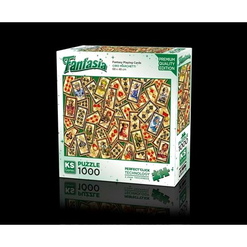 Ks Games 1000 Parça Fantasy Playing Cards Puzzle