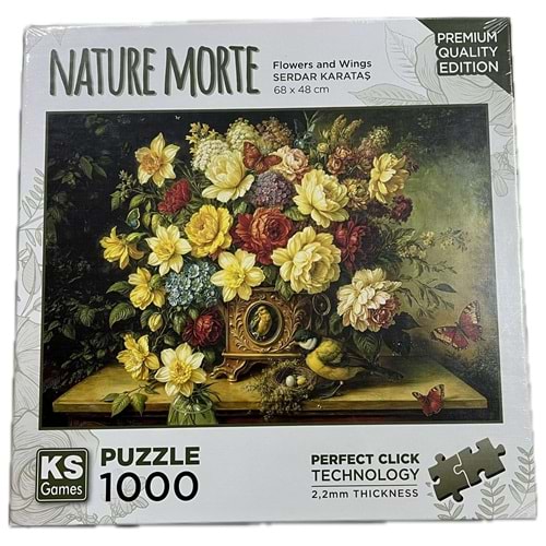 Ks Games 1000 Parça Flowers And Wings Puzzle