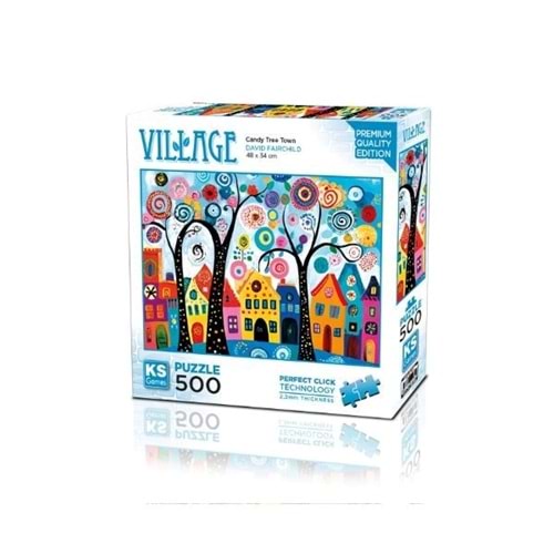 KS Games 500 Parça Candy Tree Town Puzzle