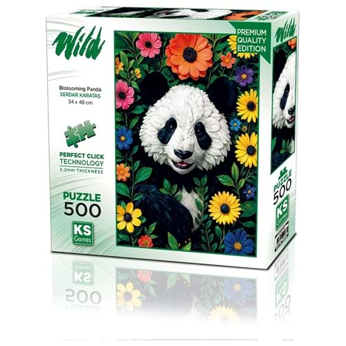 Ks Games 500 Parça Blossoming Panda Puzzle