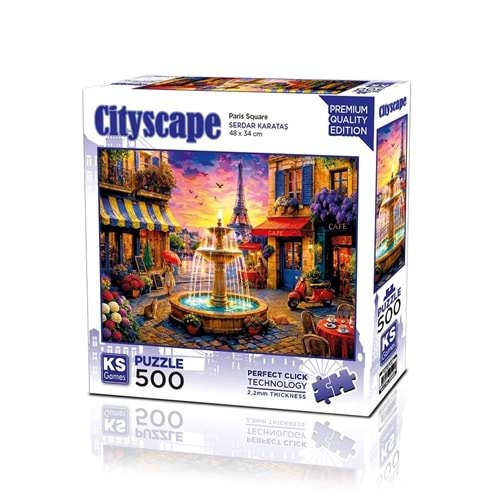 Ks Games 500 Parça Paris Square Puzzle