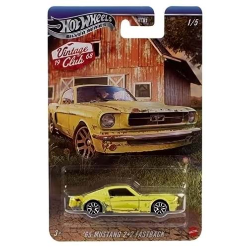 Hot Wheels Vintage Premium Arabalar 65 Mustang 2+2 Fastback HRT81-JKY31