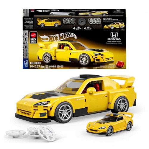 Hot Wheels Speed Serisi ‘07 Honda S2000 Araba Yapım Seti 257 Parça JFR88