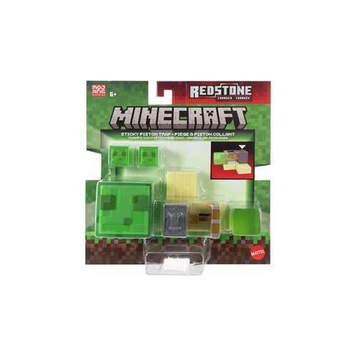 Minecraft Redstone Charged Sticky Piston Trap Set Figures791/8298
